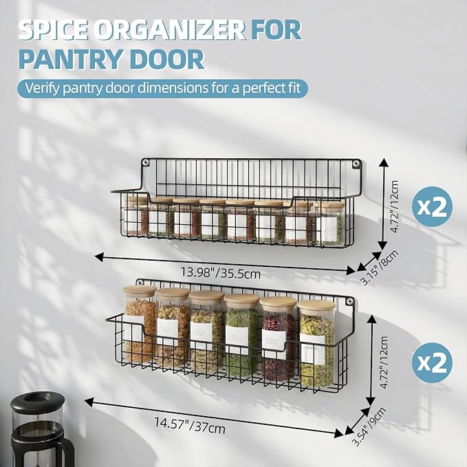 Spice Rack Wall Mount, Spice Organizer - Image 2