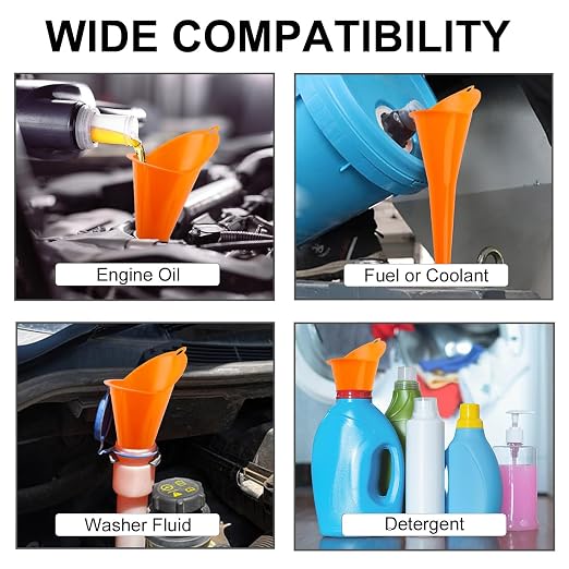 3-Pack Long-Neck Oil Funnels, Gas & Transmission Fluid - Image 7