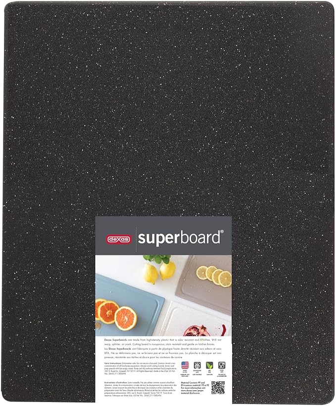 Dexas Superboard Reversible Pastry Board, 14 x 17 Inches, Midnight Granite Color - Image 5