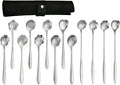 12 Pcs Flower Coffee Tea Spoons Set by SiSiMu