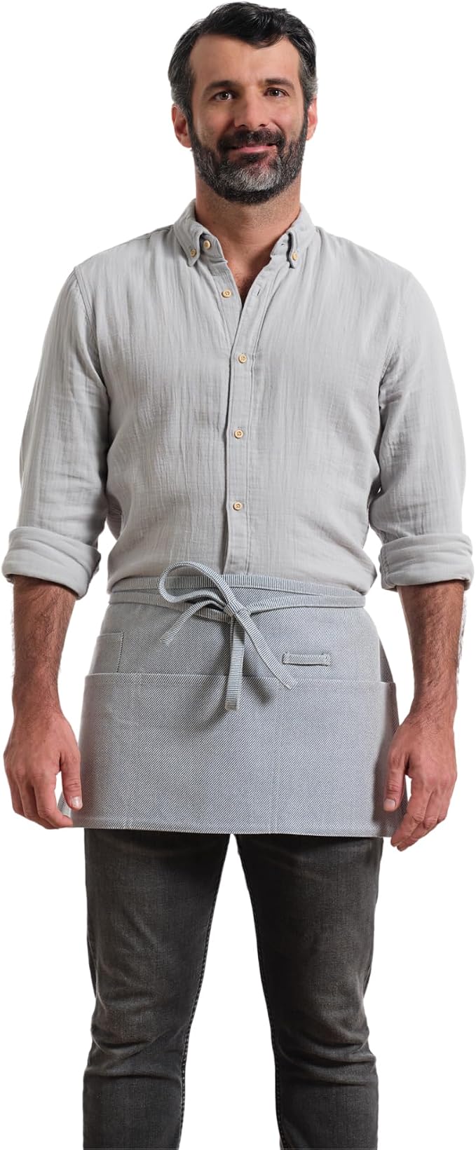 MEEMA Chef Waist Apron Cotton Fabric |Washable & Breathable Waitress & Server - Image 2