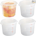 CURTA 6 Quart Translucent Round Food Storage Container by CURTA