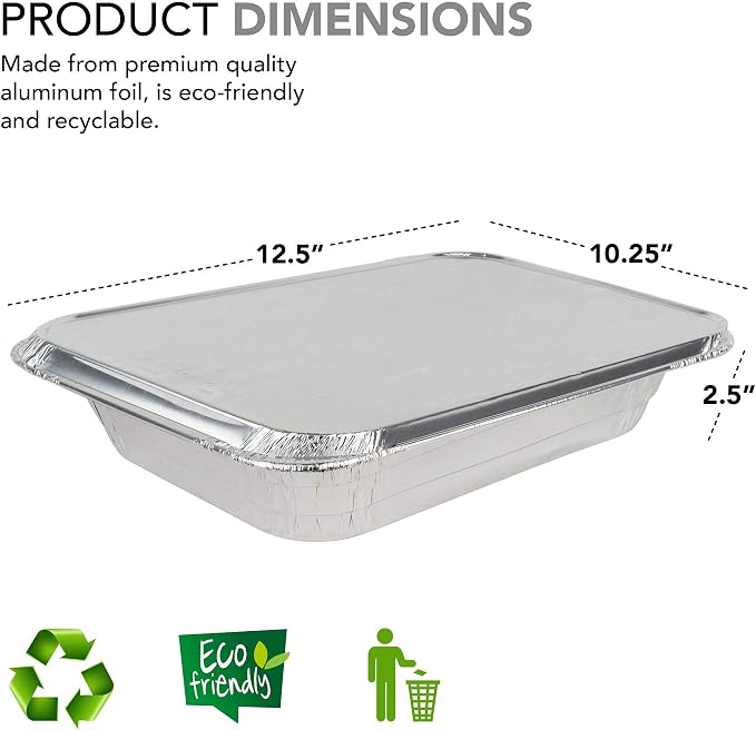 Stock Your Home 9x13 Aluminum Trays - Image 2
