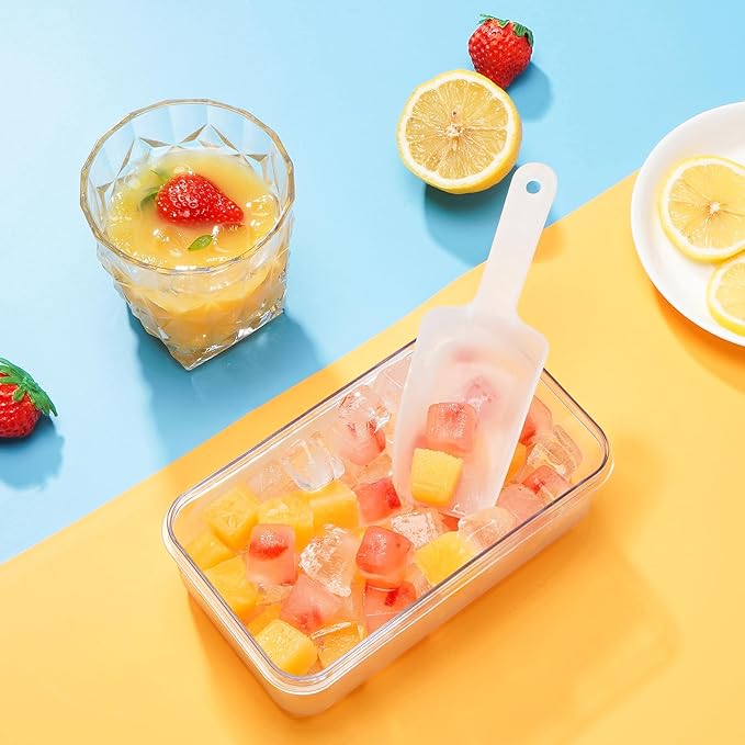Ice Cube Tray with Lid and Bin, PHINOX 84 pcs Ice Trays - Image 9