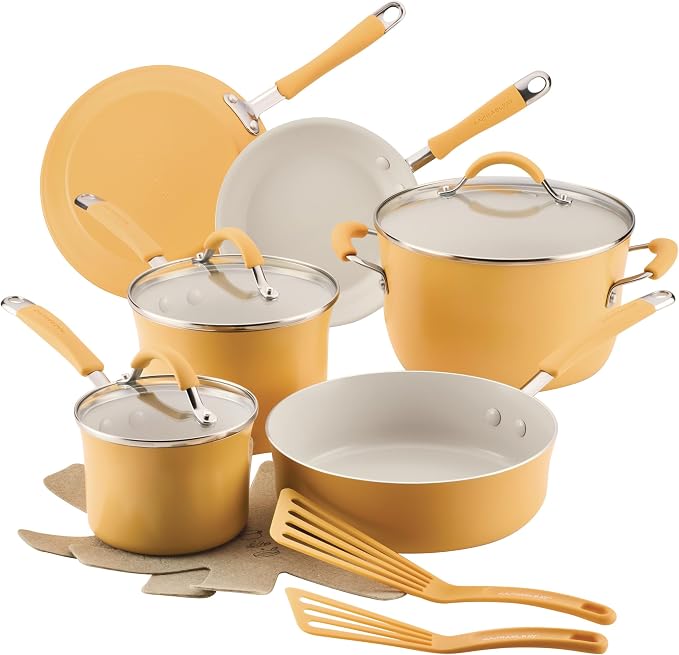 Rachael Ray Cucina Ceramic Cookware Set by RachaelRayKitchenware