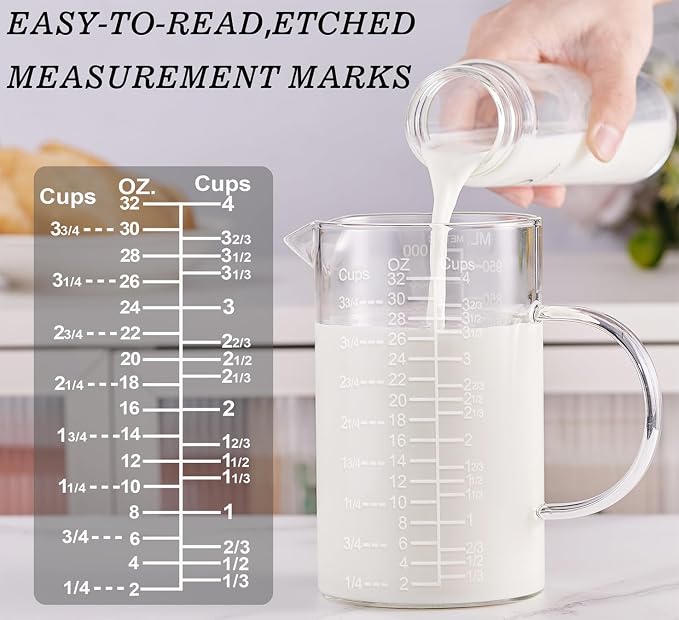 Ackers Etched Graduated Glass Measuring Cup - Image 4