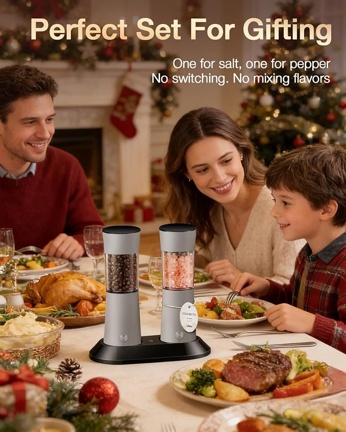Electric Salt and Pepper Grinder Set - Image 7