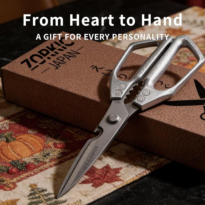 Kitchen Scissors Set 2PCS, Kitchen Shears Heavy Duty Poultry Shear Japan Meat - Image 7