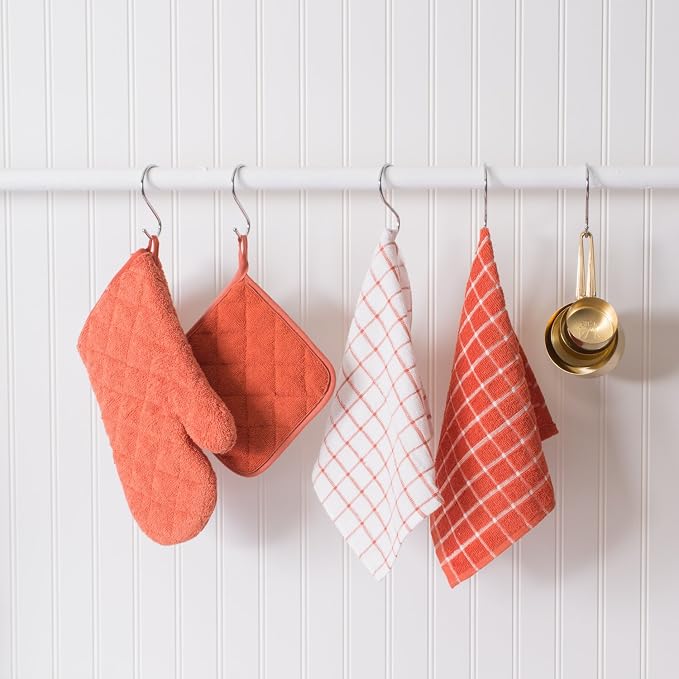 DII Basic Terry Collection 100% Cotton Quilted, Oven Mitt, 2 Piece - Image 3