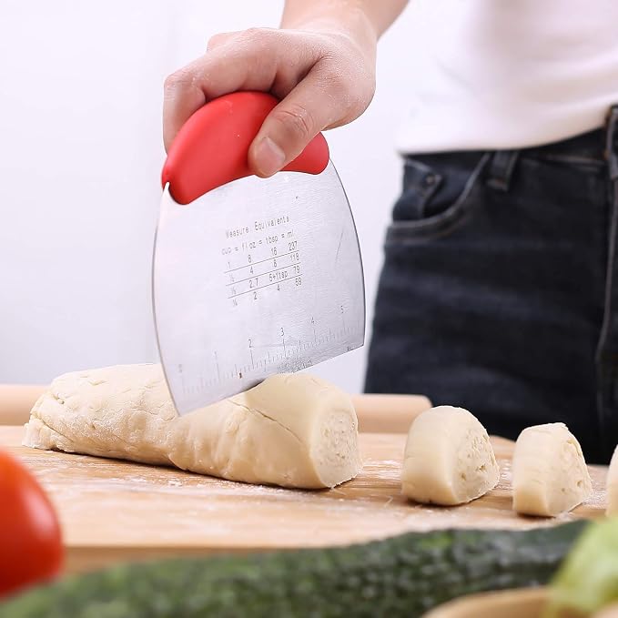 1 pcs Dough Pastry Scraper Chopper/Stainless Steel Dough Scraper Cutter - Image 7