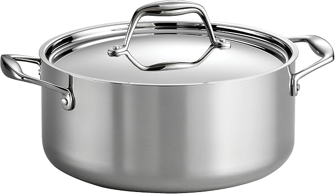 Tramontina Signature Tri-Ply Clad Stainless Steel 5-Quart Dutch Oven Pot by Tramontina