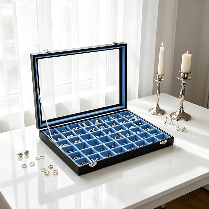 Stratalife Jewelry Organizer 48 Grid Jewelry Tray - Image 6