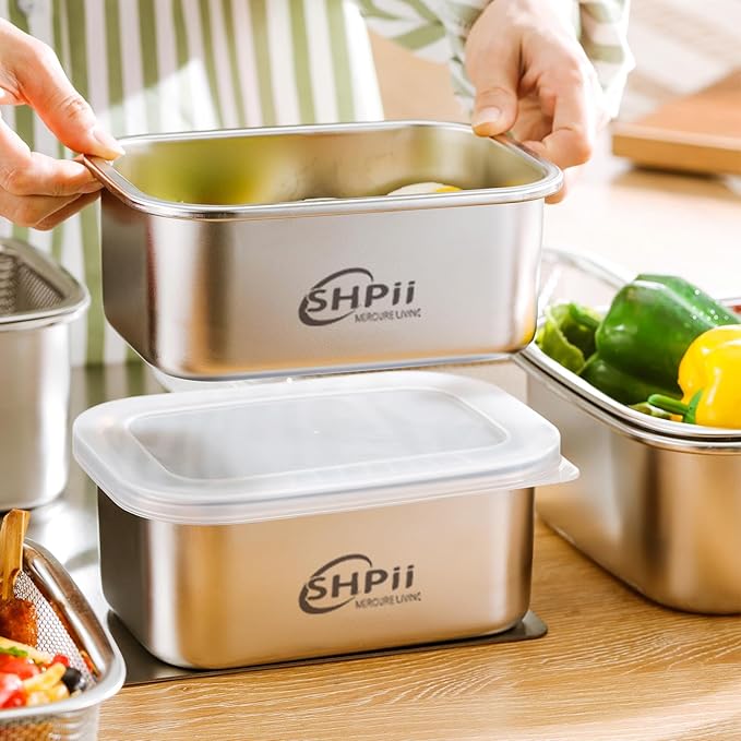 Square Colander Set, 304 Stainless Steel - Image 4
