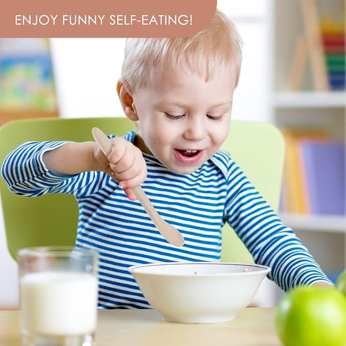 6-Piece Silicone Baby Feeding Spoons, First Stage Infant Spoons, Soft-Tip Easy - Image 7