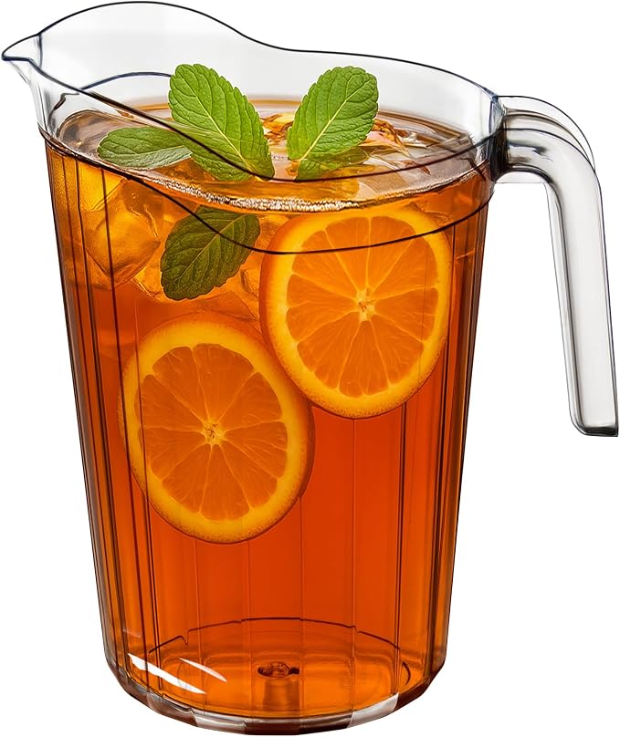 DecorRack 6 Pack - 75 oz Polycarbonate Plastic Pitcher Beverage Dispenser - Image 6