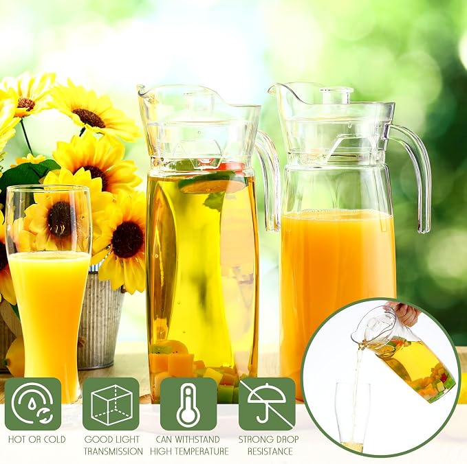 Didaey 4 Pcs Acrylic Water Pitcher - Image 4
