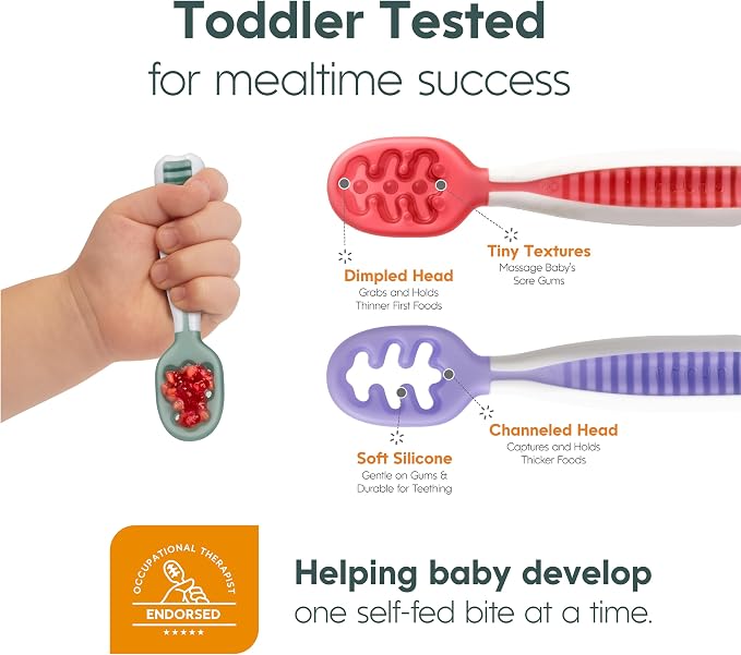 NumNum Baby Spoons Set, Baby Essentials Pre-Spoon GOOtensils - Image 7