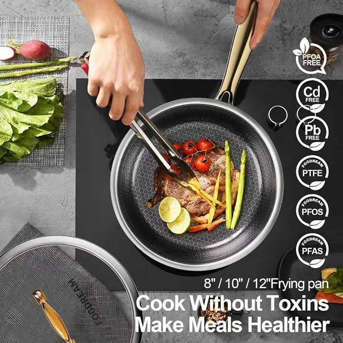 FogDream 8 Inch Stainless Steel Frying Pan - Image 3