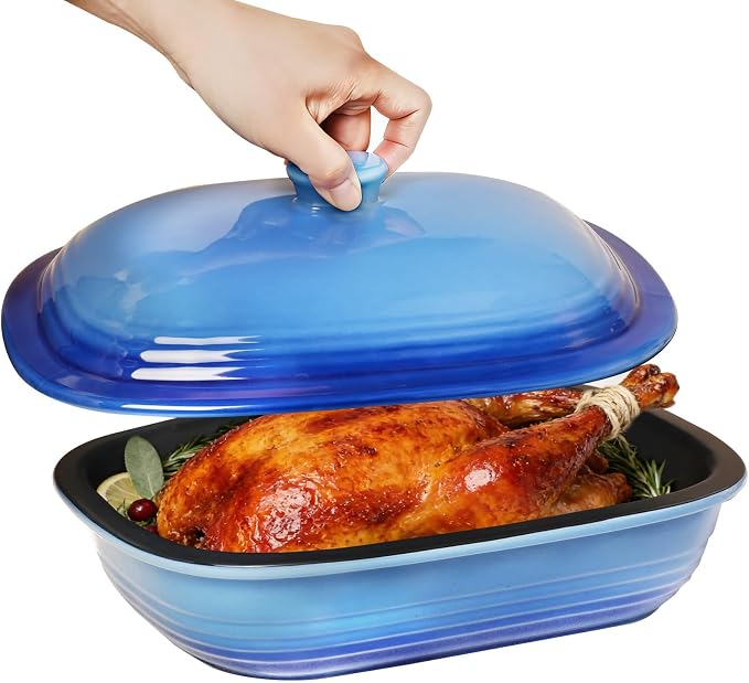 Ceramic Casserole Dish with Lid – 9x13 Stoneware Baking Dish with Lid by Unknown