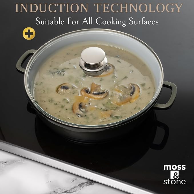 Moss & Stone 12 Inch Nonstick Large Skillet - Image 2