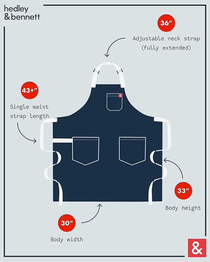 hedley & bennett Essential Apron - Image 5