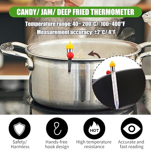 LABO Candy Thermometer, Analog Glass Thermometer - Image 8