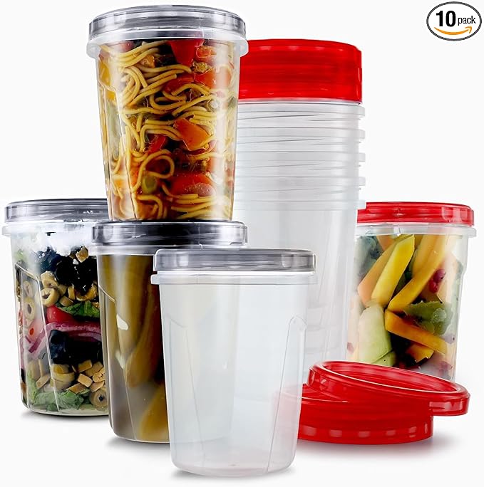 Tafura 10 Pack Leakproof Freezer Containers by Tafura