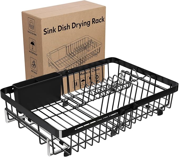 MAJALiS Expandable Stainless Steel Over The Sink Dish Drying Rack by MAJALiS