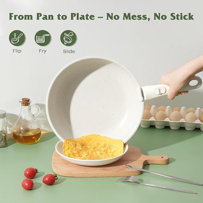 SODAY 18 Pcs Pots and Pans Set Non Stick, Cookware Sets - Image 3