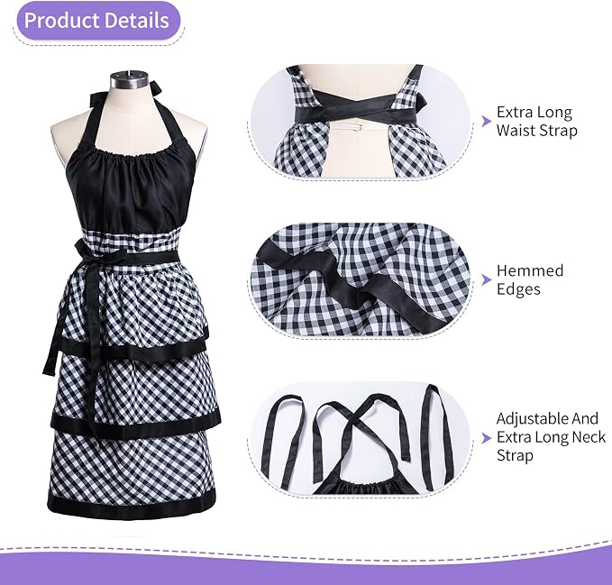 Lovely Flower Pattern Retro Aprons - Image 4