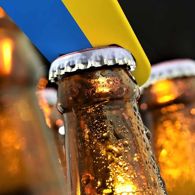 Ukraine Flag Stainless Steel Bottle Opener Yellow Blue Ukrainian Symbol Emblem - Image 4