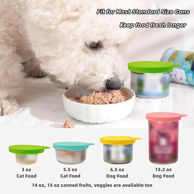 MoPawKT- Silicone Cat Dog Food Can Covers Lids, 3 Inner Diameters 2.6”/3”/3.4” - Image 7