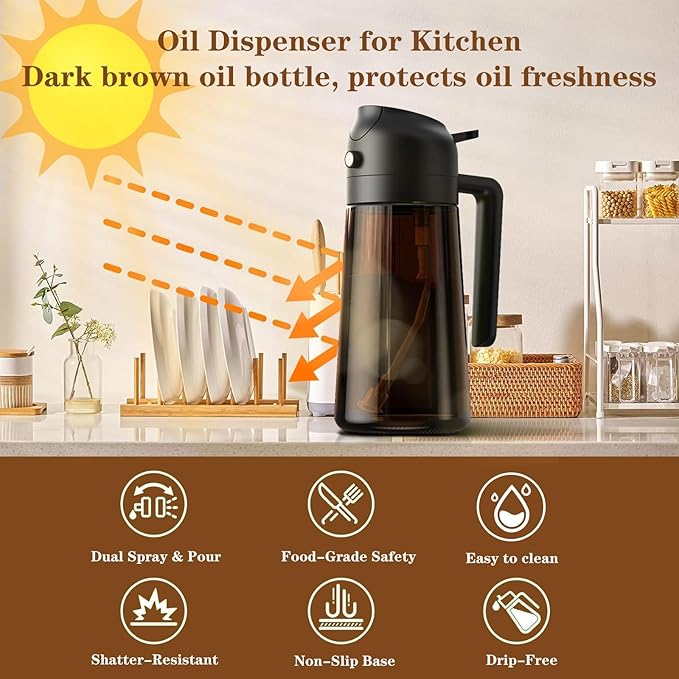LAKUMIQI 2-in-1 Olive Oil Sprayer - Image 6