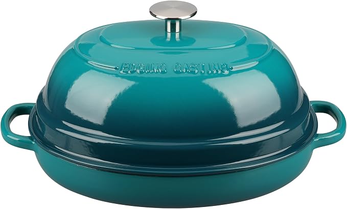EDGING CASTING Enameled Oval Cast Iron Dutch Oven Pot - Image 6