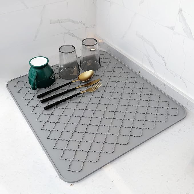 AMOAMI-Dish Drying Mats for Kitchen Counter-Silicone Dish Drying Mat-Kitchen by AMOAMI