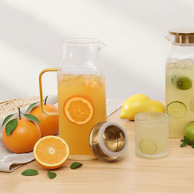2 Pack 68oz/2 Liter Square Glass Pitcher - Image 7
