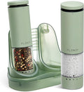 Flendy Electric Salt and Pepper Grinder Set Rechargeable, Automatic Salt and by Flendy