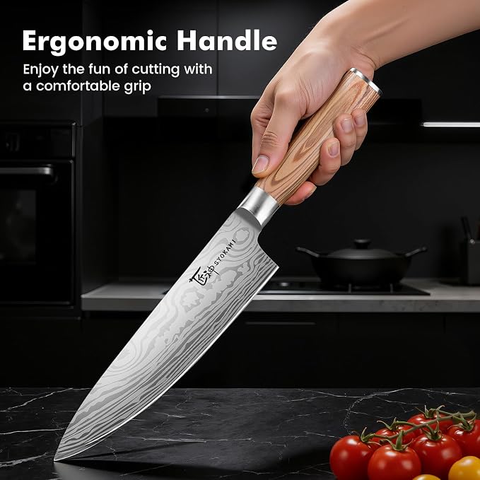 SYOKAMI 2026 Upgrade Knife Set 14 Japanese Style Kitchen Knife Set - Image 4