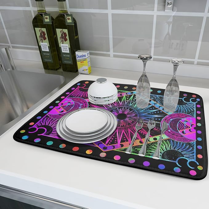 Colorful Microfiber Dish Drying Mat - Image 6