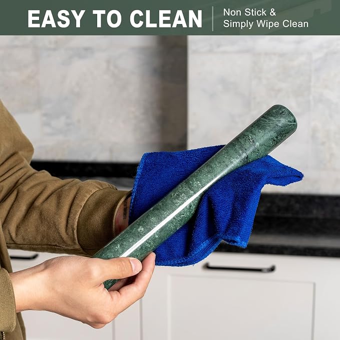 Marble French Rolling Pin for Baking, 12 Inch Non Stick Polished Rolling Pin - Image 5