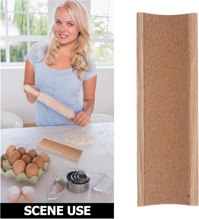 Garneck Wood Rolling Pin Holder Compact Storage Organizer - Image 3