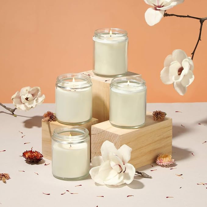 12 Pack, 8 OZ Clear Candle Jars - Image 4