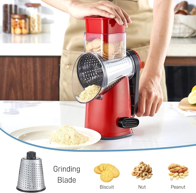 VEKAYA Rotary Cheese Grater Hand Crank - Image 7