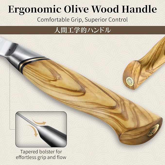 TIVOLI Damascus Paring Knife, VG-10 Fruit Knife - Image 3