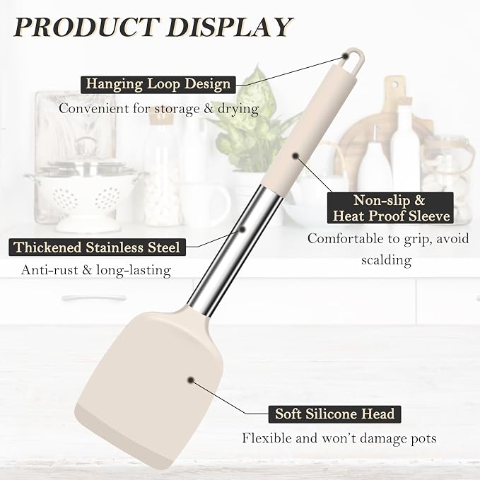 TeamFar Kitchen Utensils, for Frying Mixing Draining Turning, Healthy & - Image 3