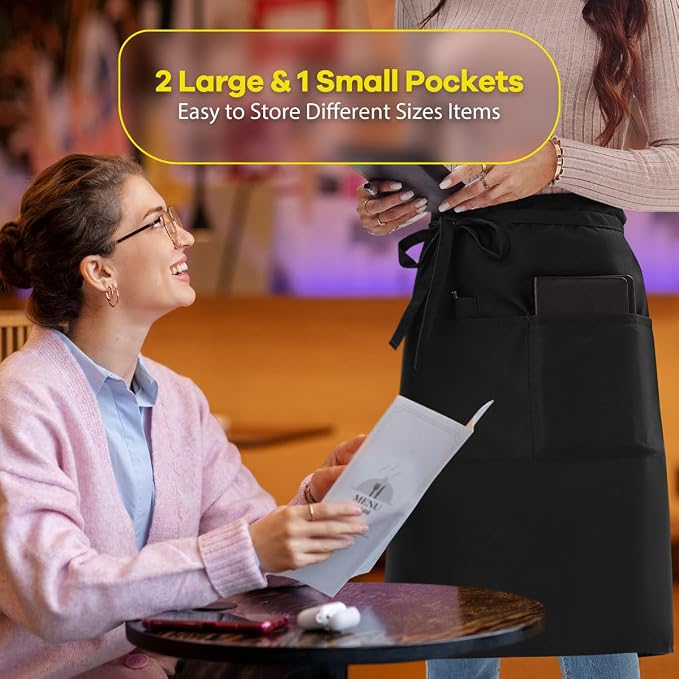 ROTANET Long Server Apron Black - Image 4