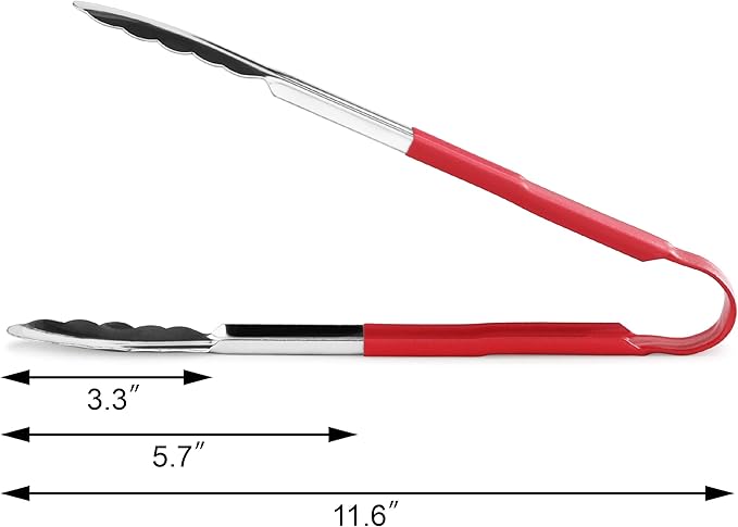New Star Foodservice 35773 12-Inch Utility Spring Tongs, Stainless Steel - Image 3