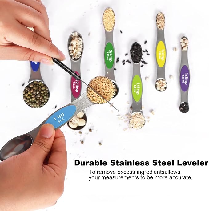Multicolor Magnetic Measuring Spoons Set - Image 4