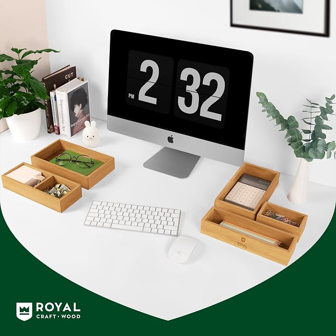 ROYAL CRAFT WOOD Premium Carbonized Bamboo Decorative Boxes - Image 8