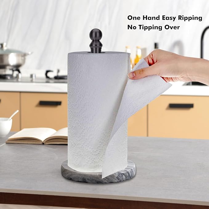 Black Paper Towel Holder Countertop - Image 3